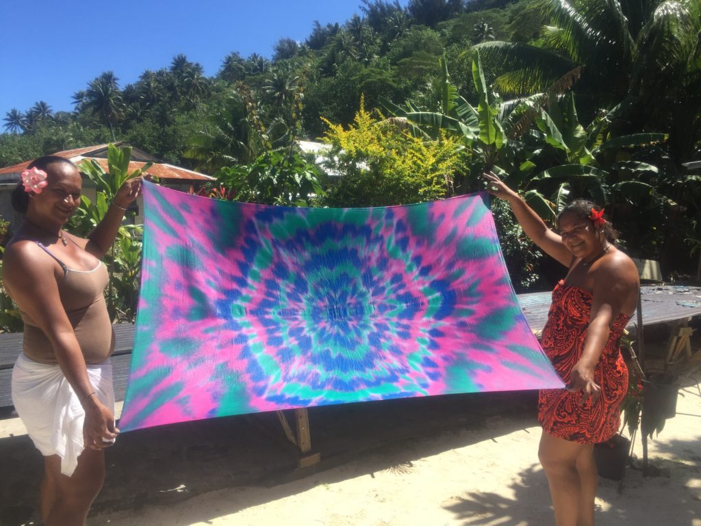 Bora Bora pareo painting for kids