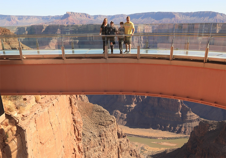 Grand Canyon West Skywalk. Experience the Grand Canyon with kids
