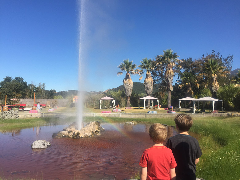 Family Activities in Napa: Old Faithful geyser